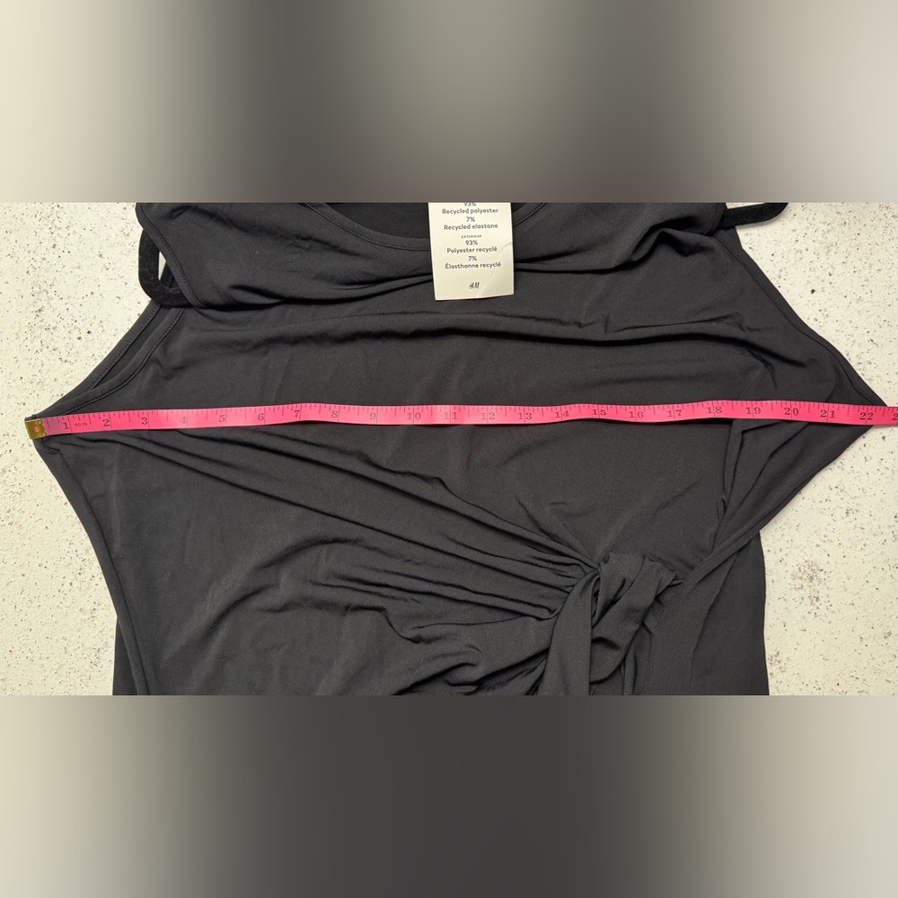 H&M PLUS KNOT-DETAIL DRESS in Black - Picture 9 of 12